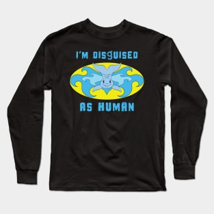 I'm Disguised As Human - Dolphin Hero Logo Long Sleeve T-Shirt